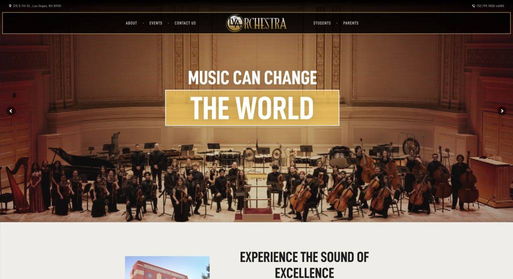 LVA Orchestra - Website Production
